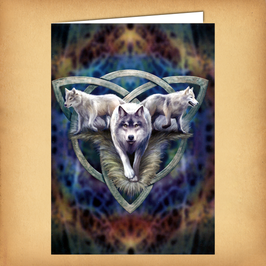Wolf Trio Greeting Card