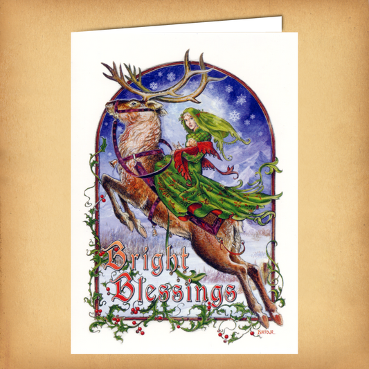 Bright Blessings Yule Card