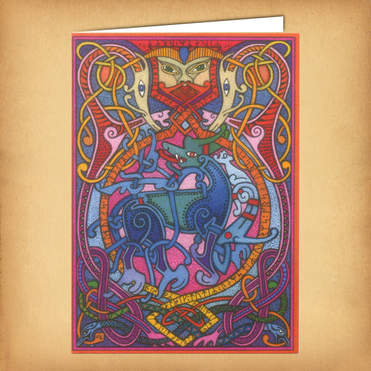 Viking Beasts Greeting Card