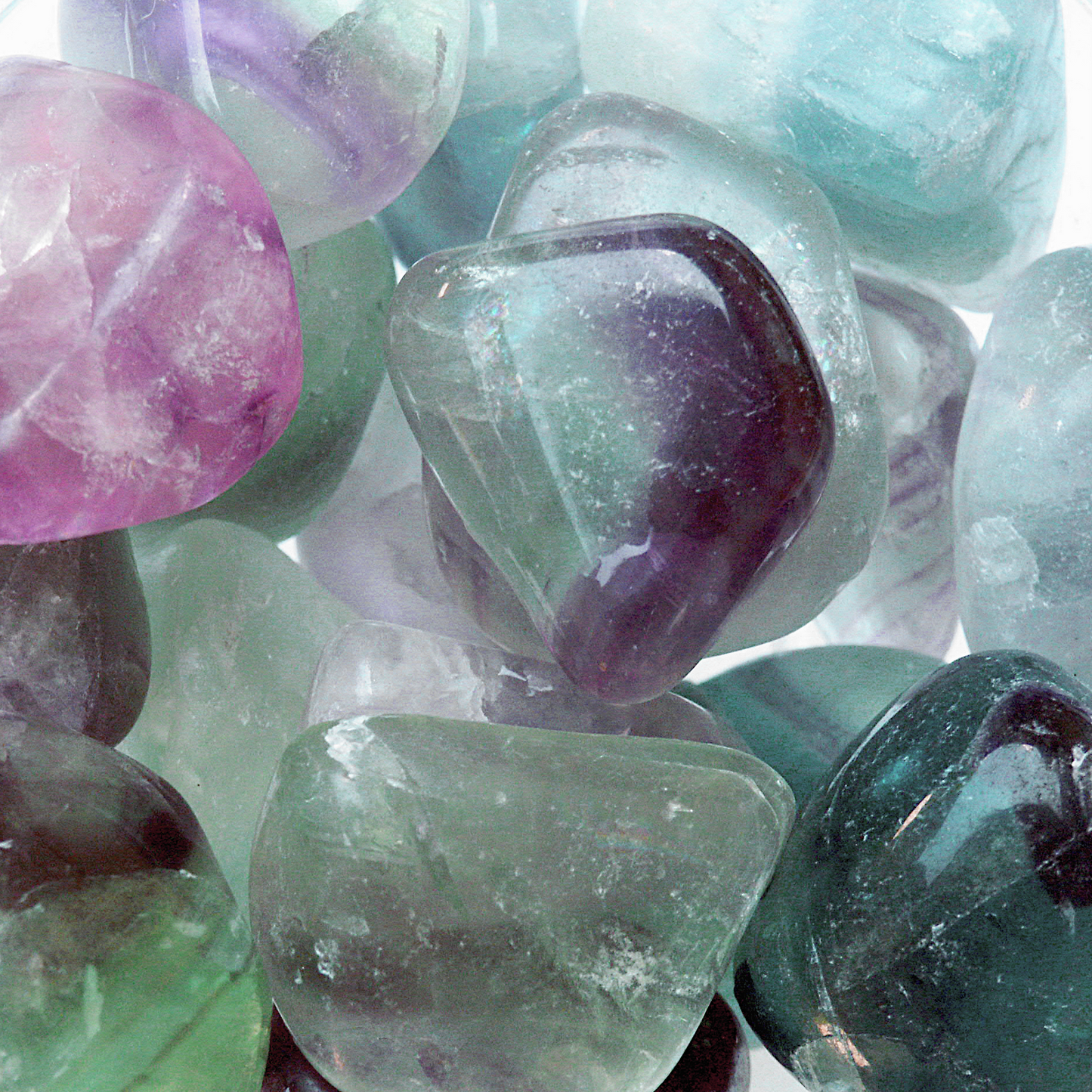 Tumbled Fluorite Gemstones