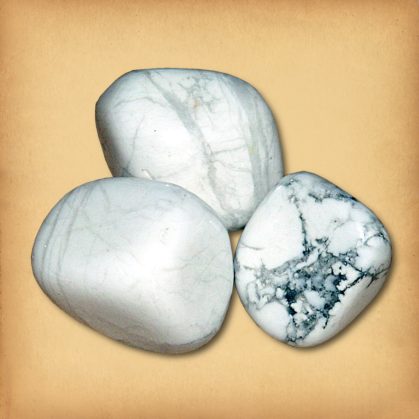 Tumbled Howlite Gemstones