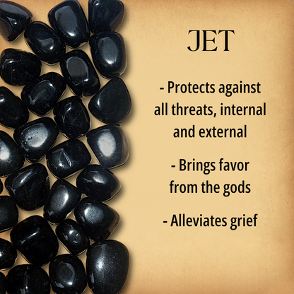 Tumbled Jet Gemstones