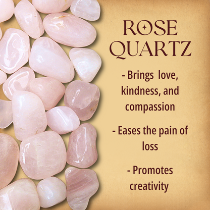 Tumbled Rose Quartz Gemstones
