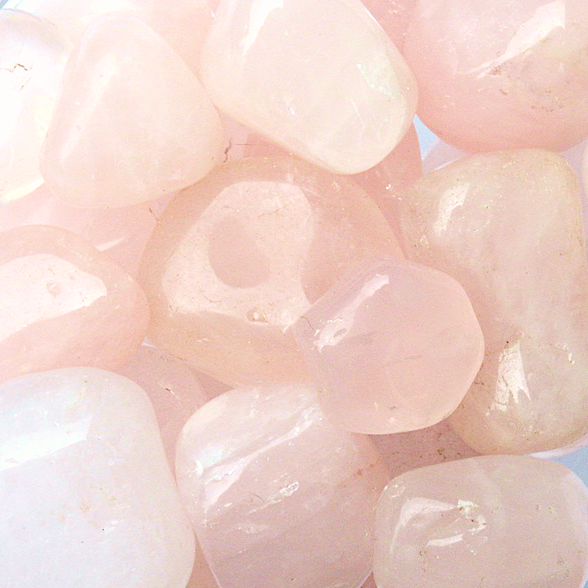Tumbled Rose Quartz Gemstones