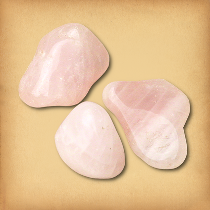 Tumbled Rose Quartz Gemstones