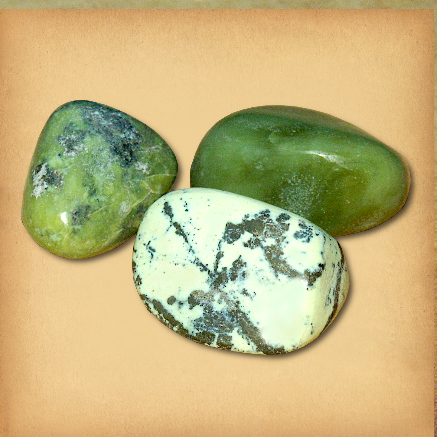 Tumbled Serpentine Gemstones
