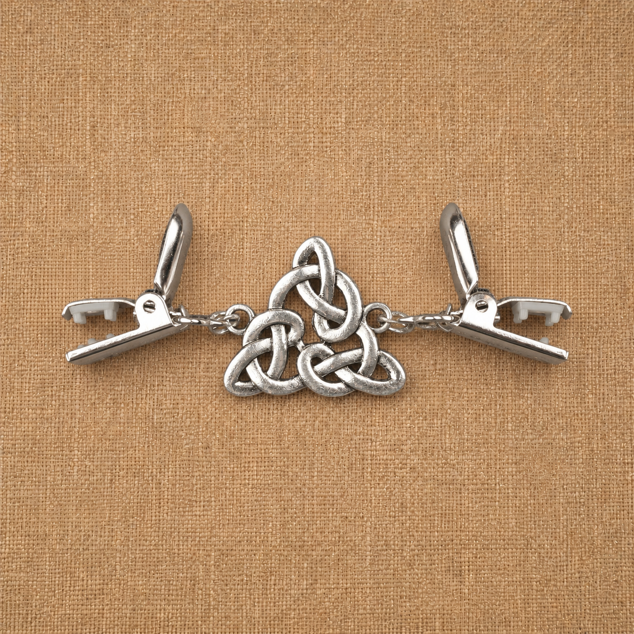 Celtic Triangle Knot Cloak Clasp