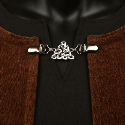 Celtic Triangle Knot Cloak Clasp