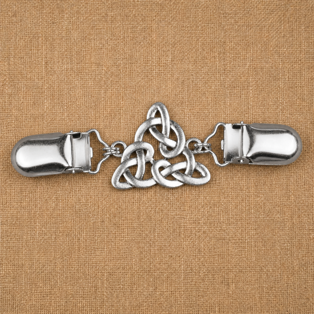 Celtic Triangle Knot Cloak Clasp