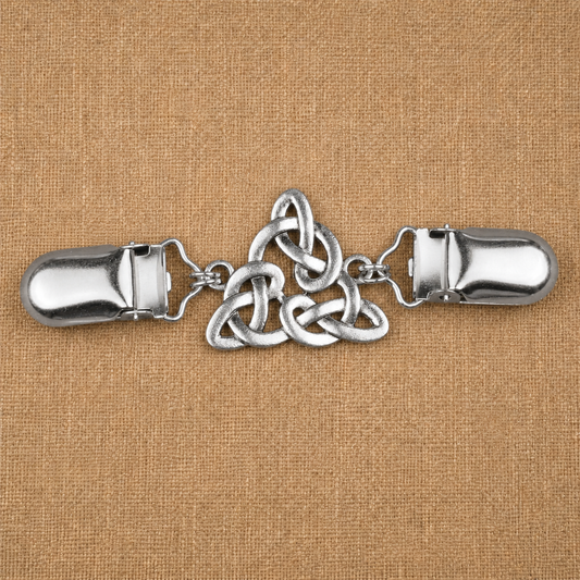Celtic Triangle Knot Cloak Clasp