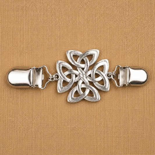 Celtic Trinity Cross Cloak Clasp