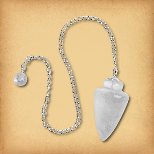 Polished Clear Quartz Divination Pendulum