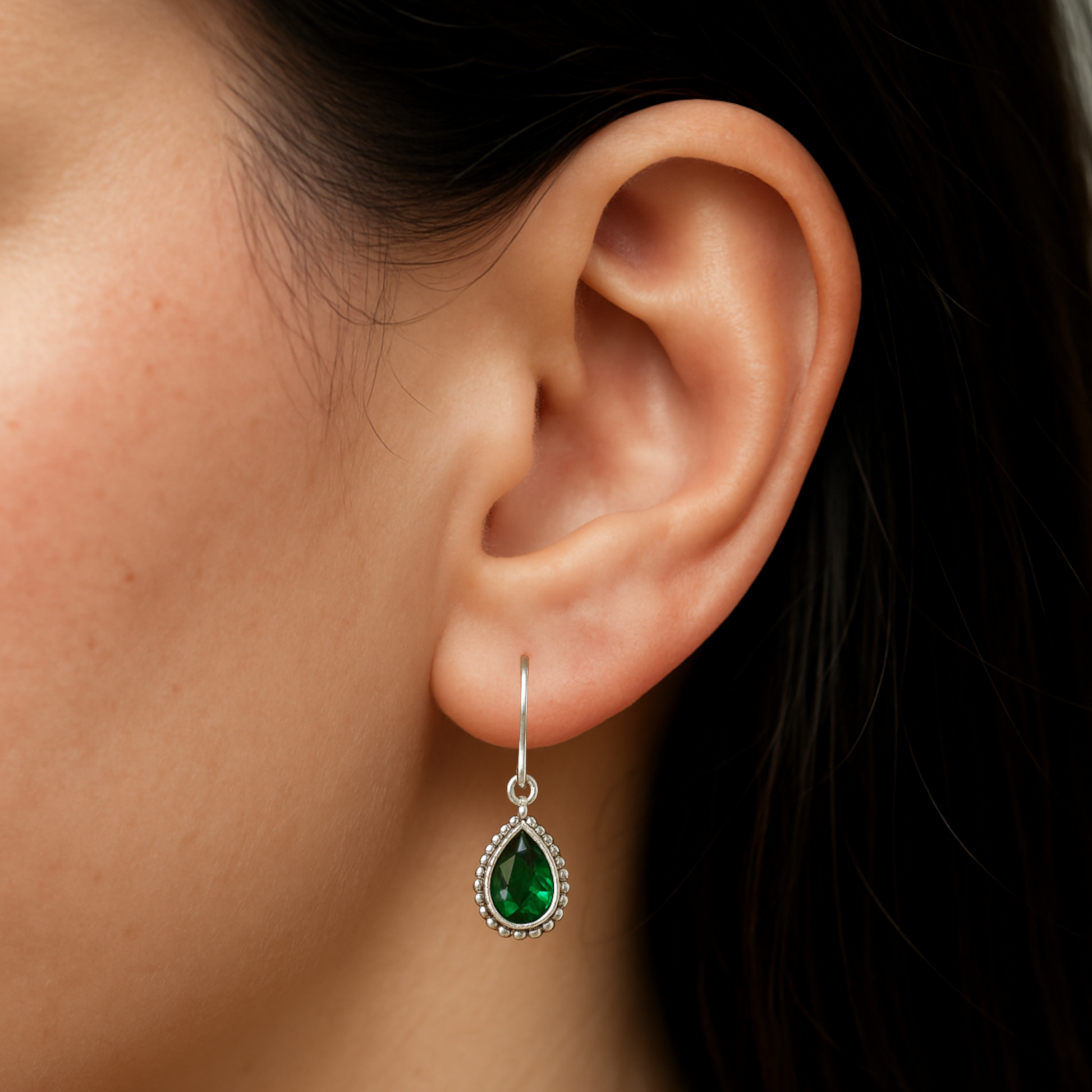 Silver Dragon’s Tear Earrings