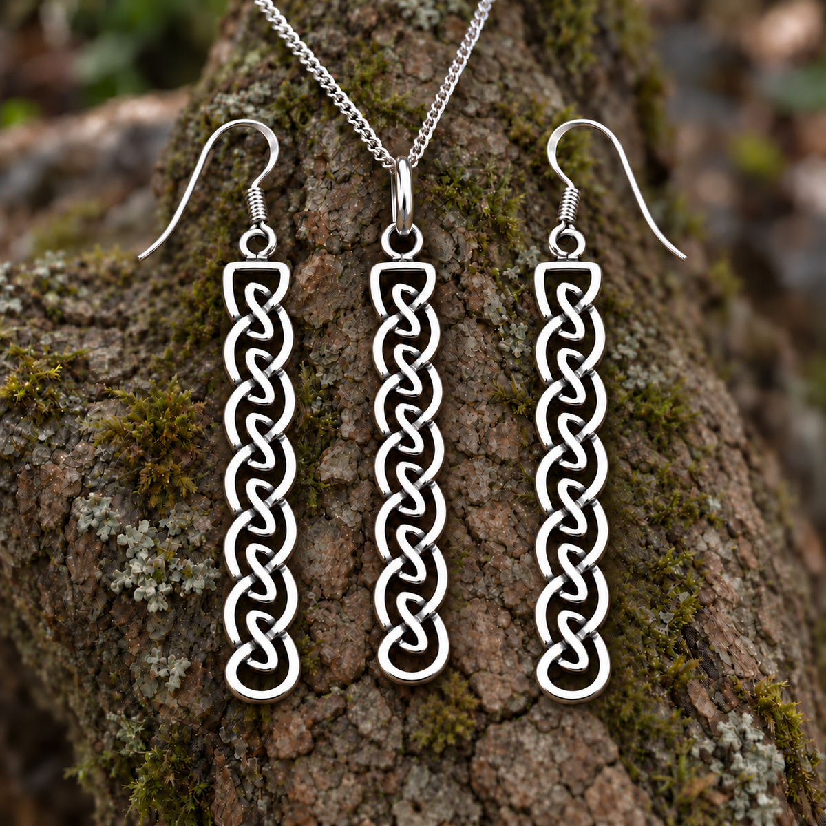 Silver Celtic Braid Pendant