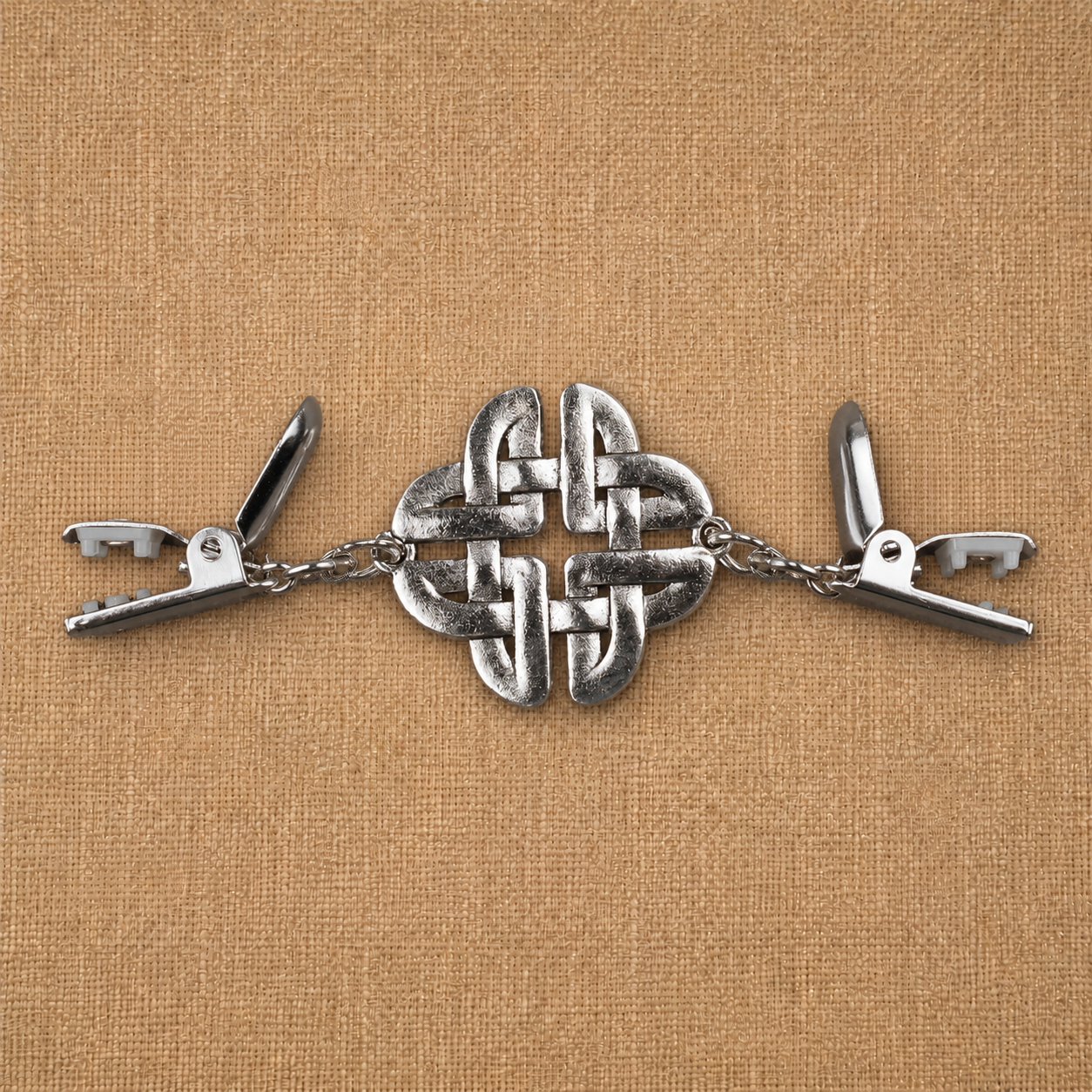 Fourfold Celtic Knot Cloak Clasp