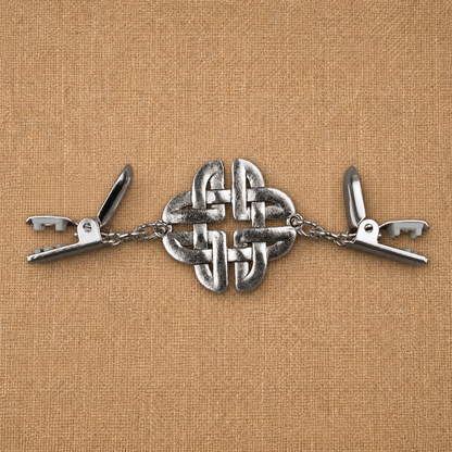 Fourfold Celtic Knot Cloak Clasp