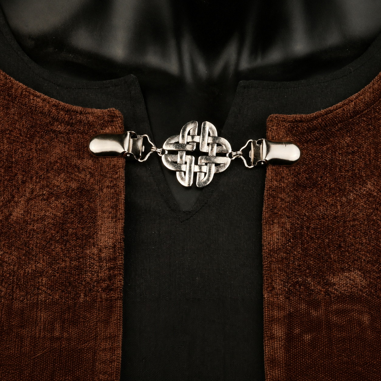 Fourfold Celtic Knot Cloak Clasp