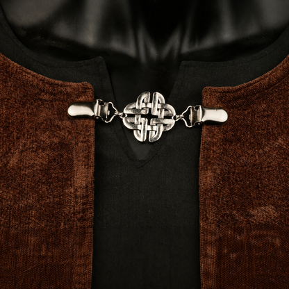Fourfold Celtic Knot Cloak Clasp