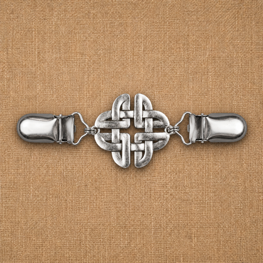 Fourfold Celtic Knot Cloak Clasp