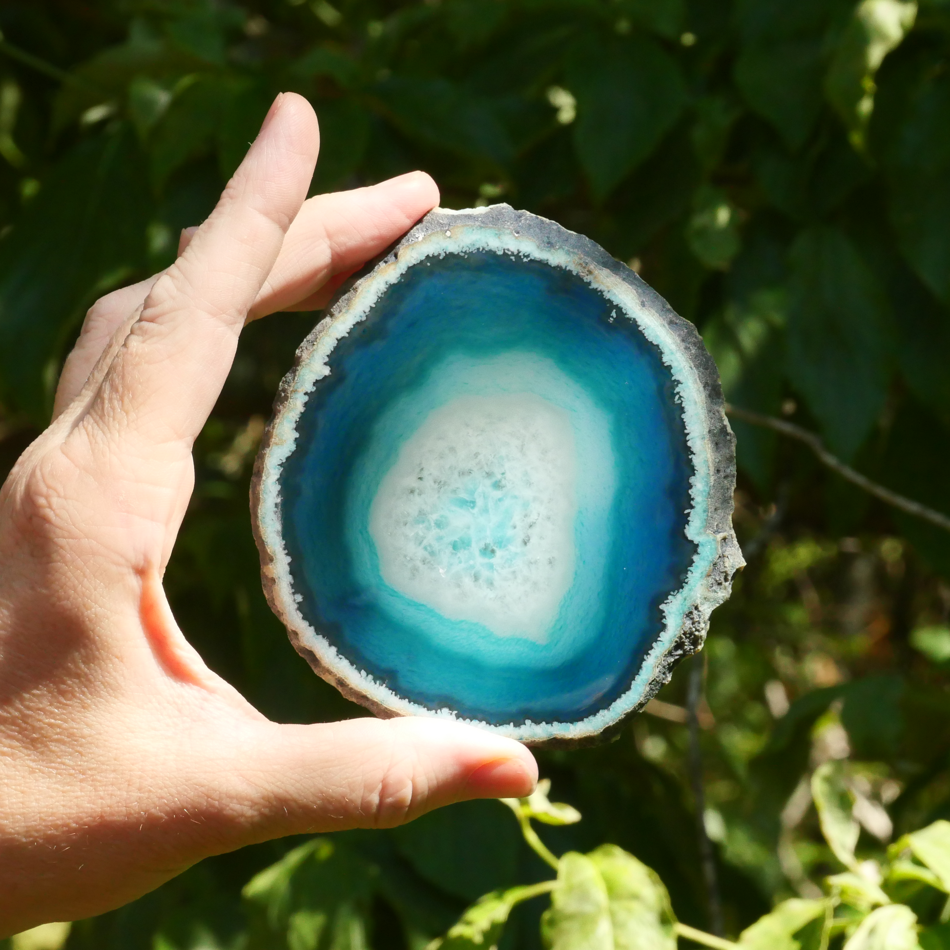 Teal Blue Agate Slice