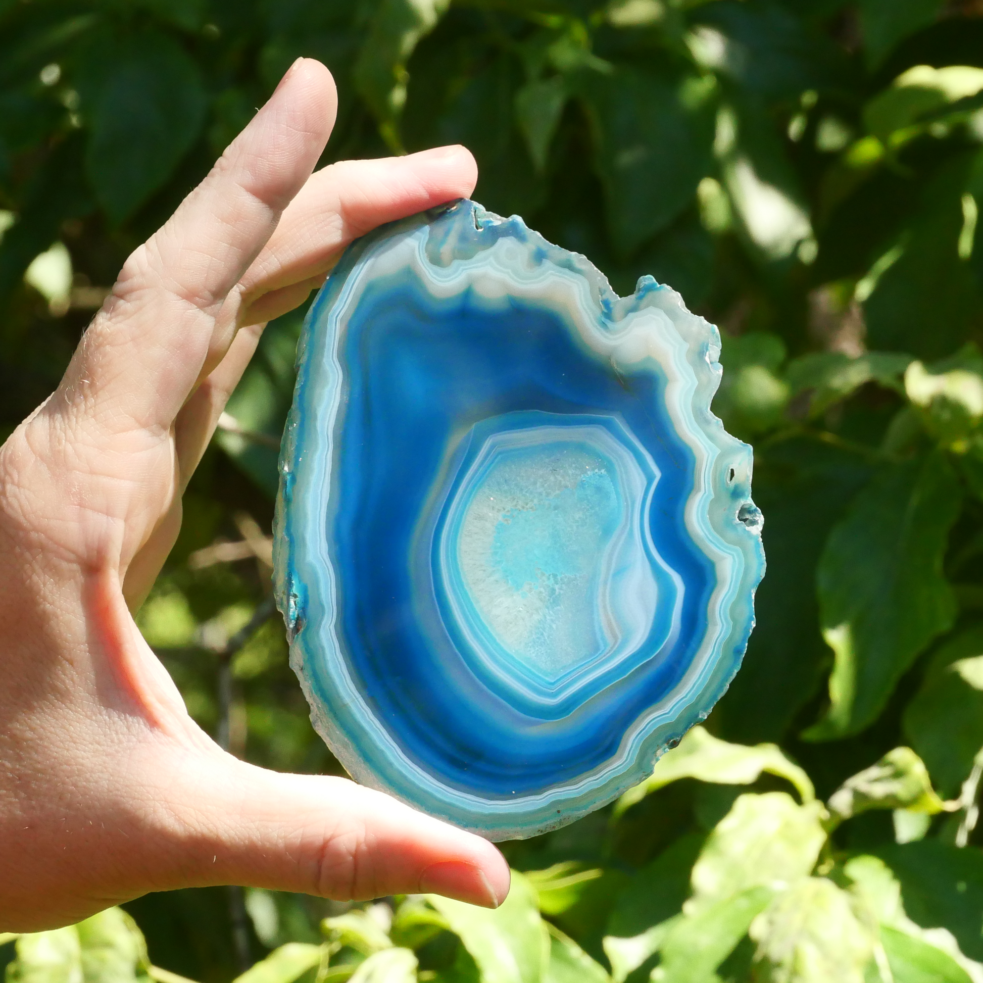 Teal Blue Agate Slice