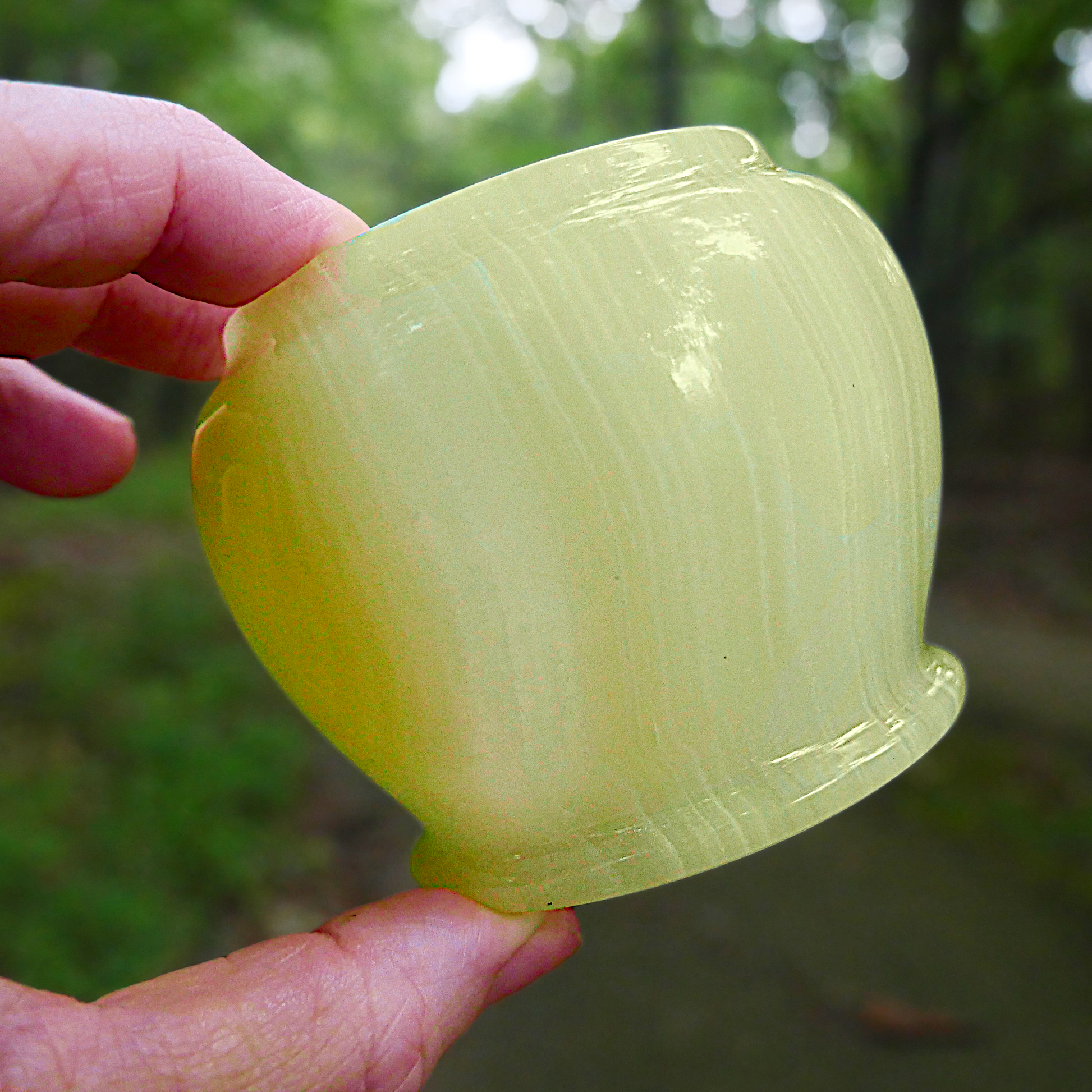 Lidded Green Onyx Jar