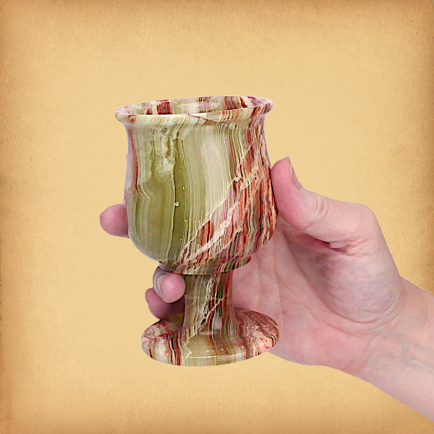 Green Onyx Goblet