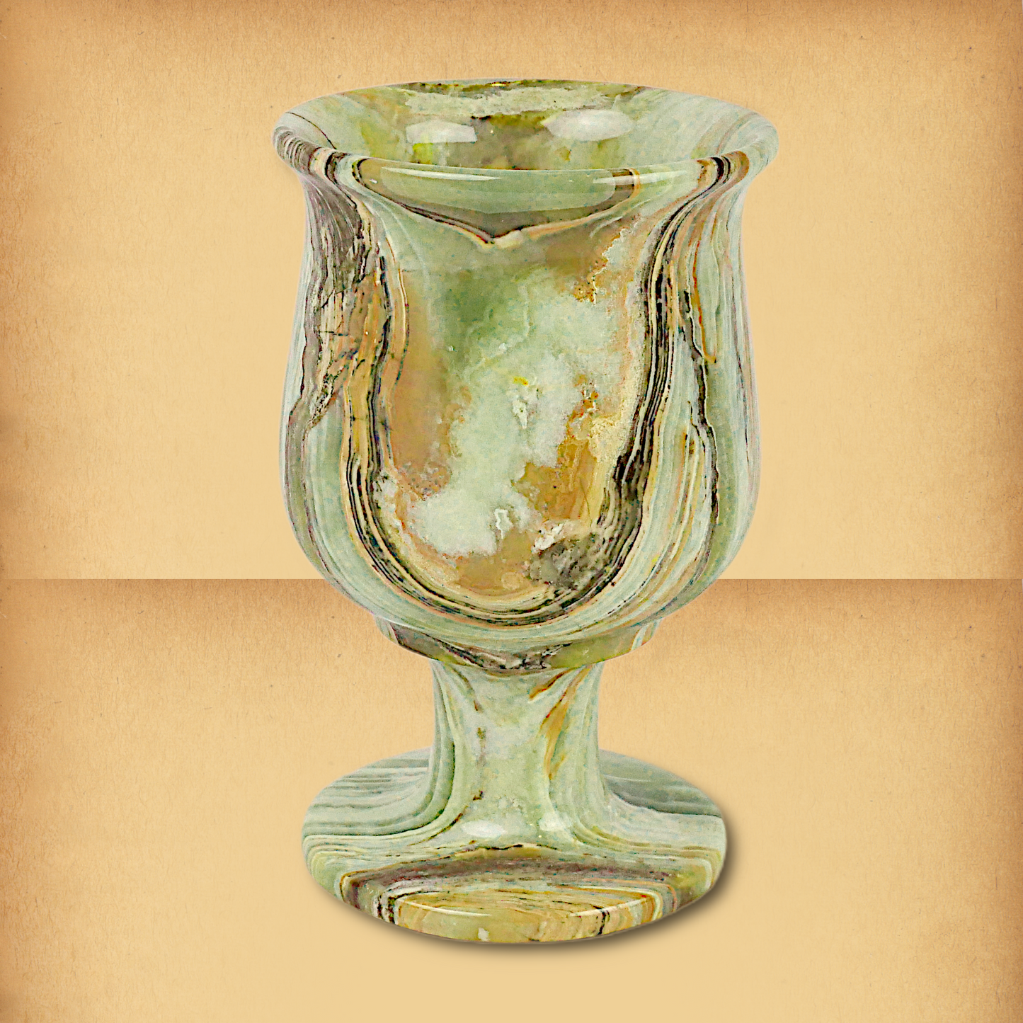 Green Onyx Goblet