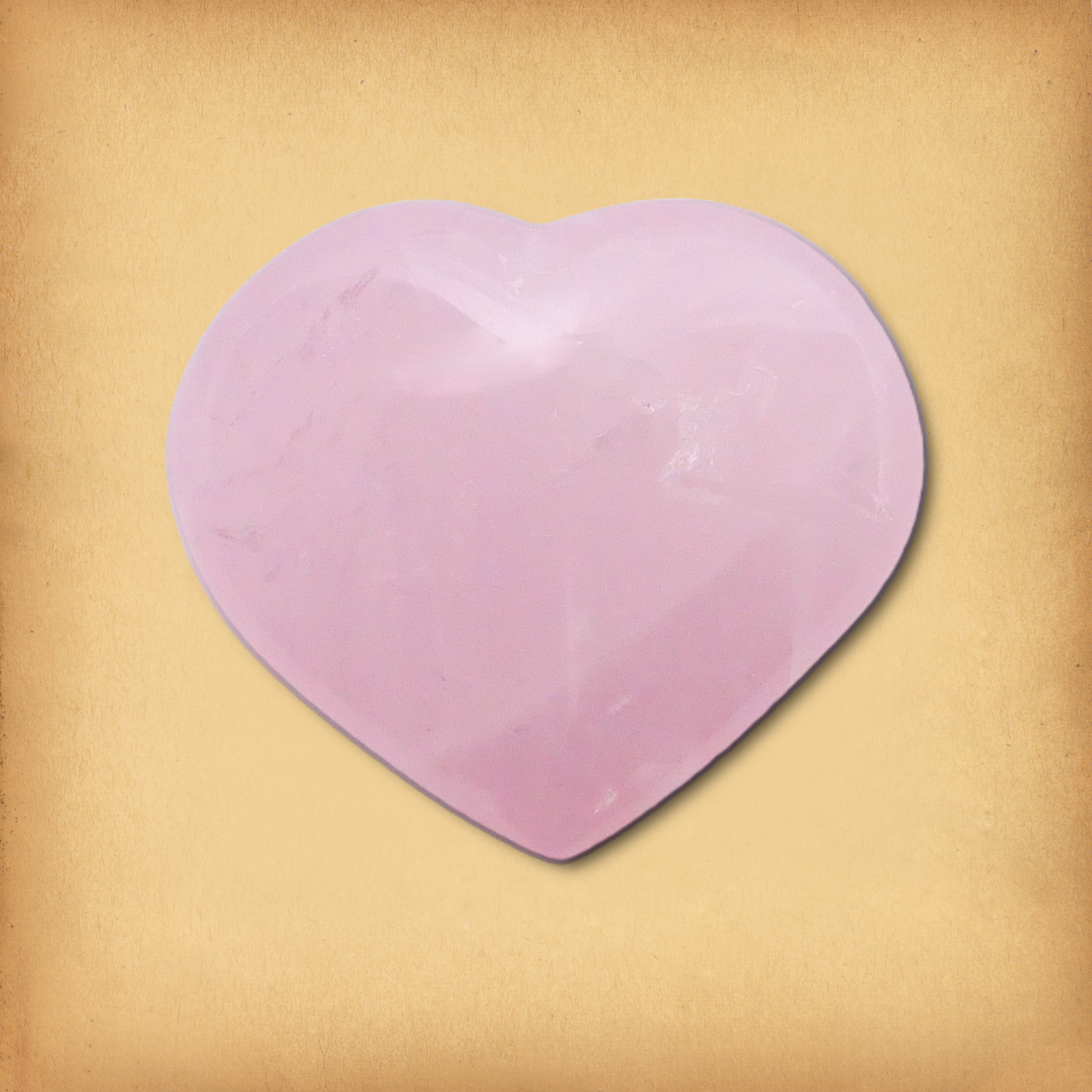 Rose Quartz Heart Palm Stone