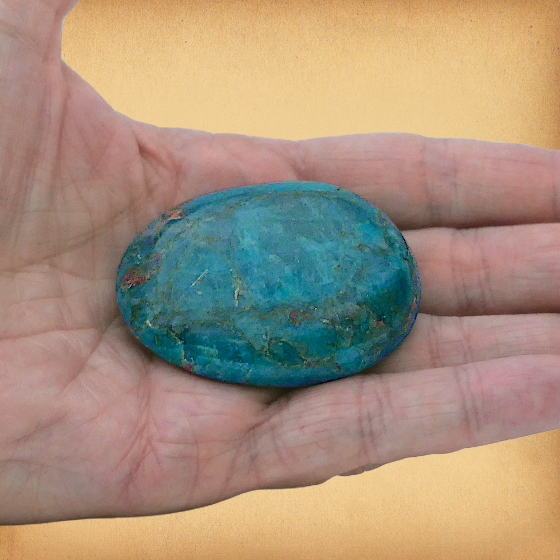 Apatite Palm Stone