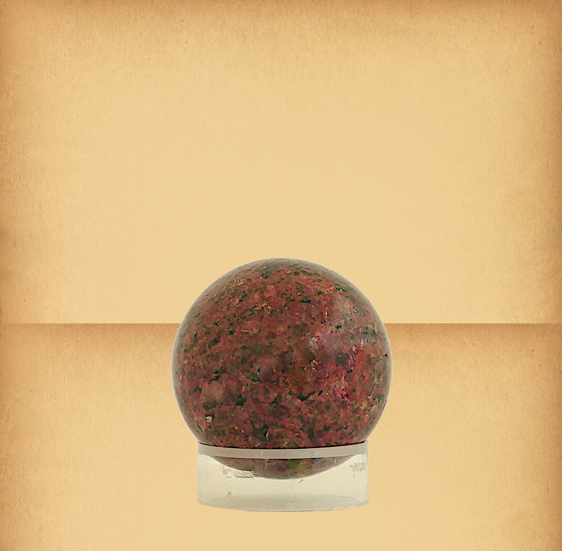 Polished Rosy Grey Granite Sphere