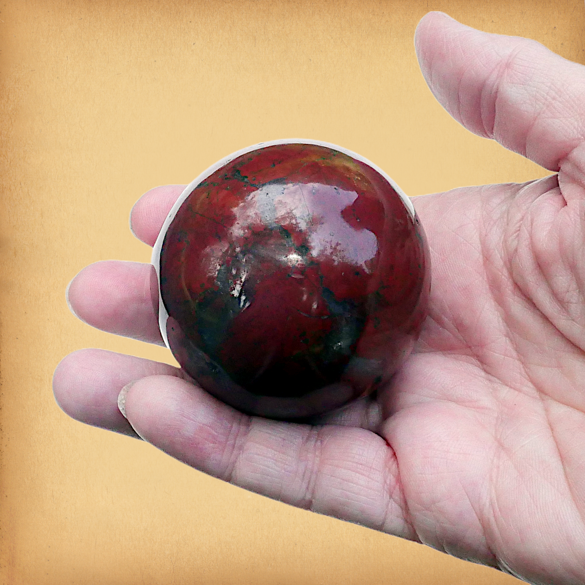 Polished Brecciated Jasper Sphere #1