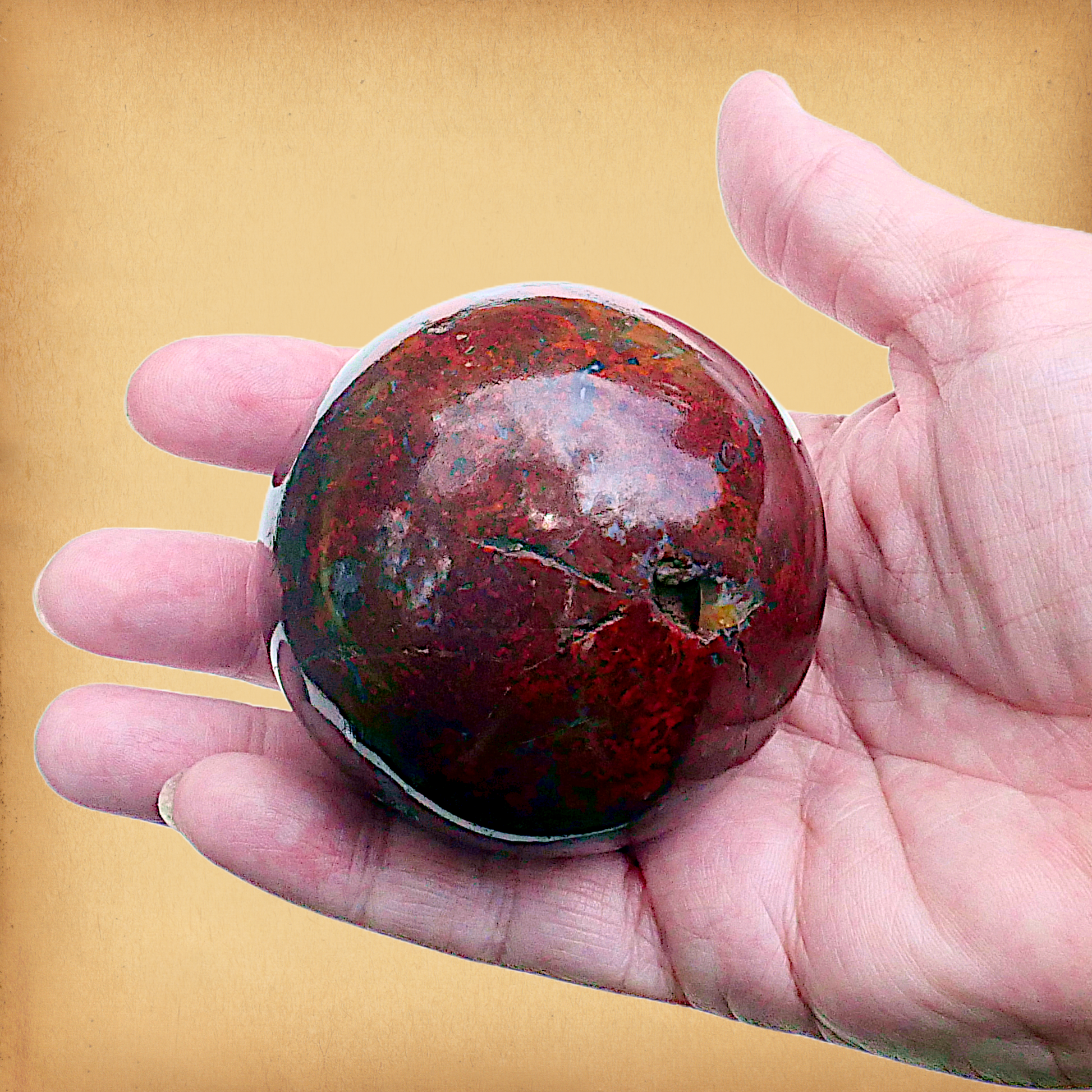 Polished Brecciated Jasper Sphere #2