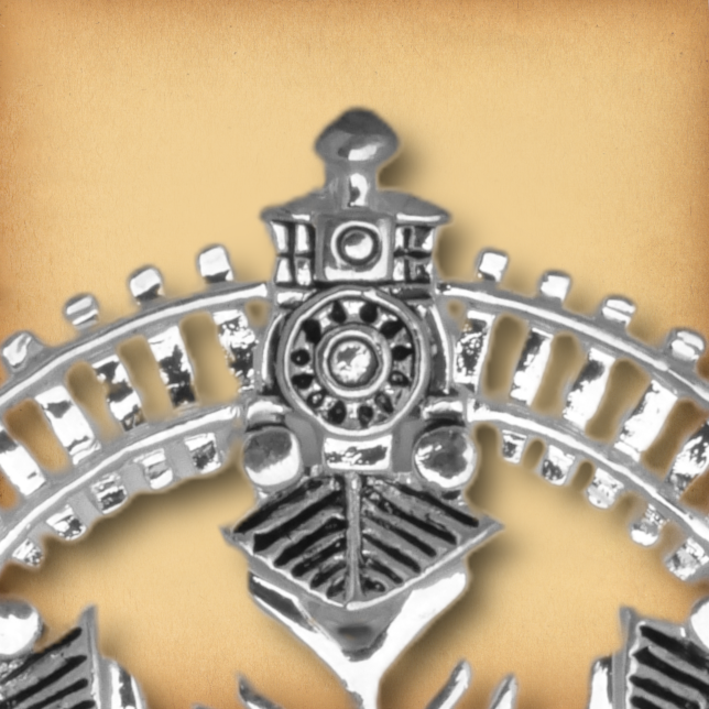 Christmas Train Snowflake Ornament