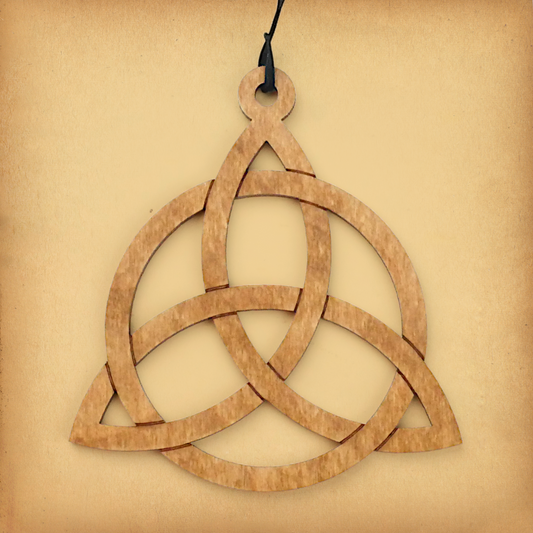 Triquetra Wooden Yule Ornament