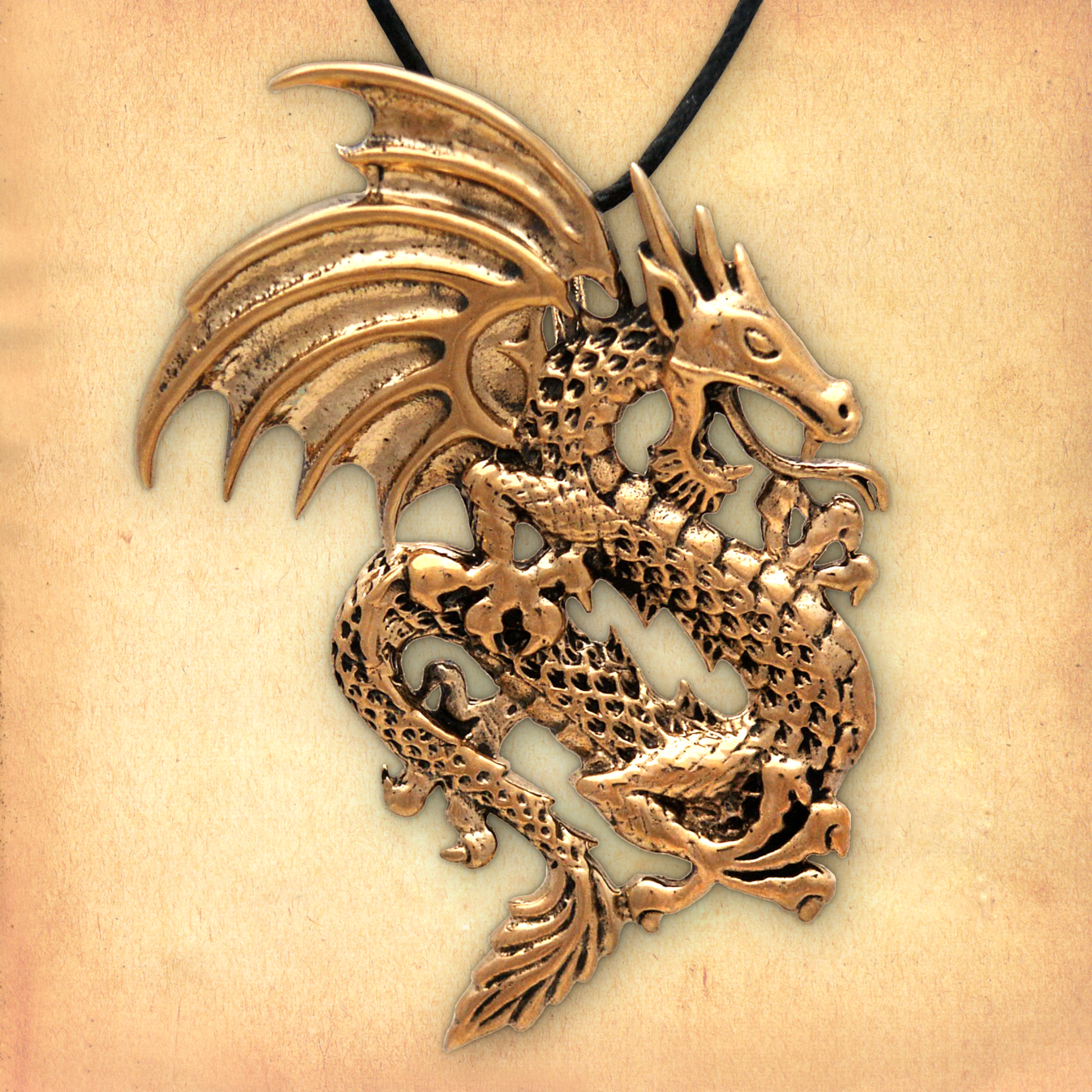 Bronze Dragon Pendant