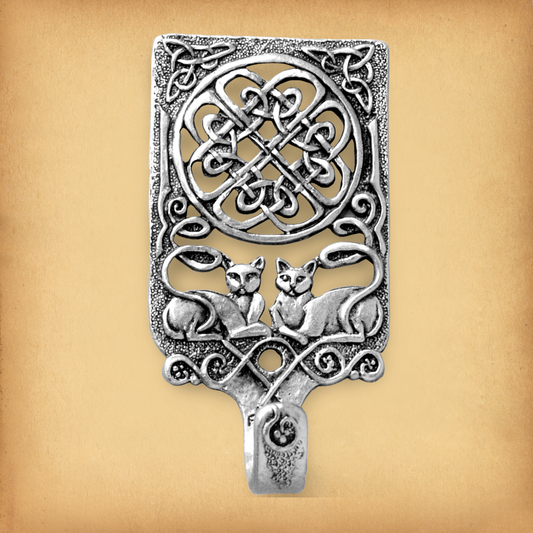 Celtic Cat Wall Hook