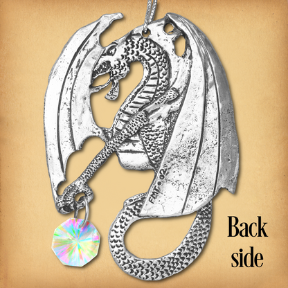 Dragon Pewter Suncatcher