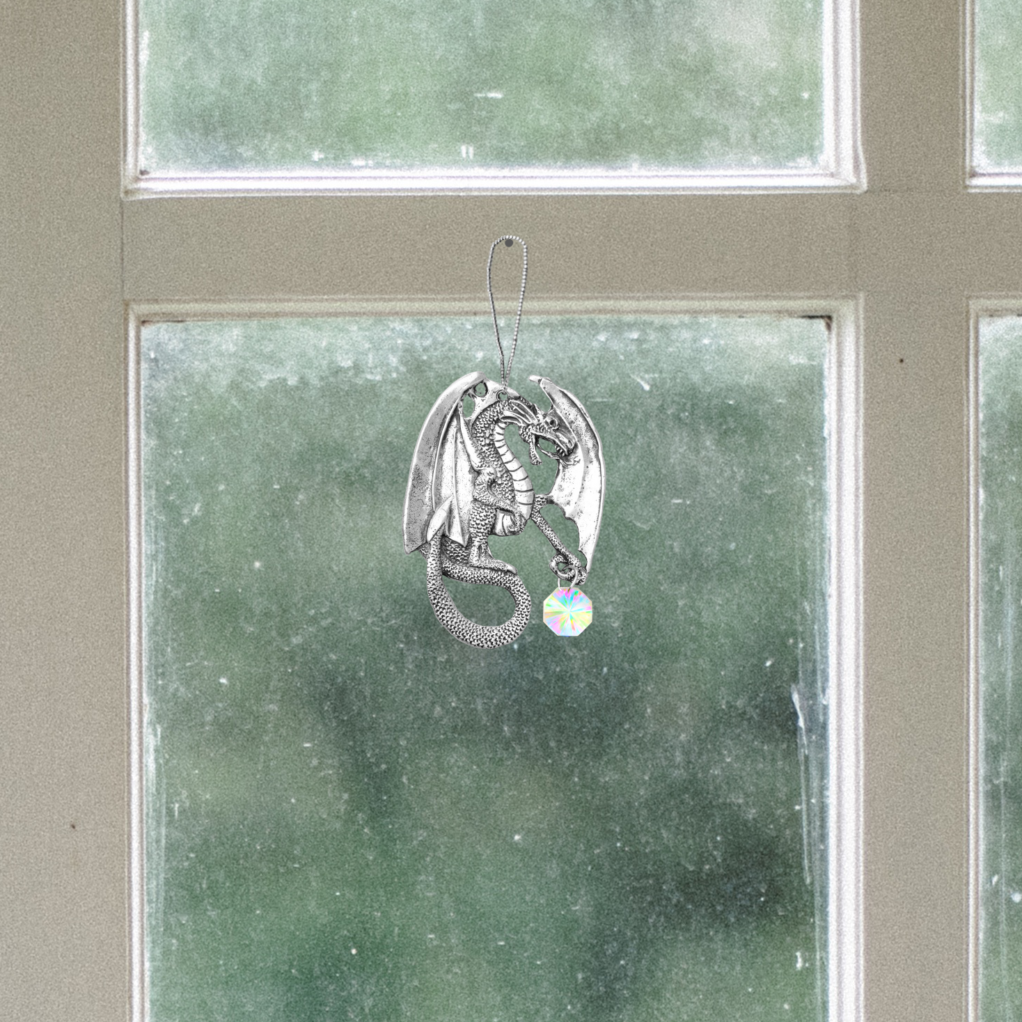 Dragon Pewter Suncatcher