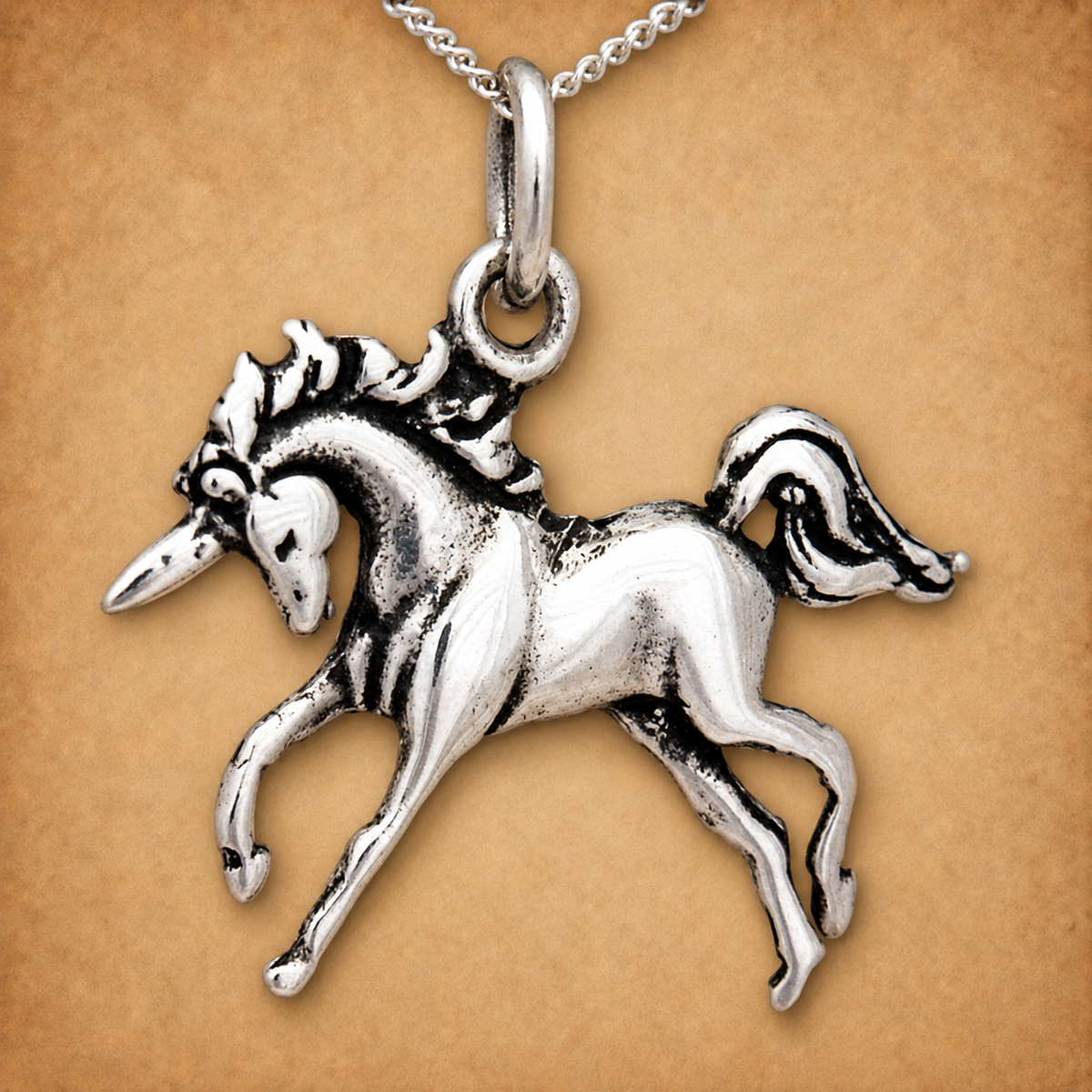 Silver Unicorn Pendant
