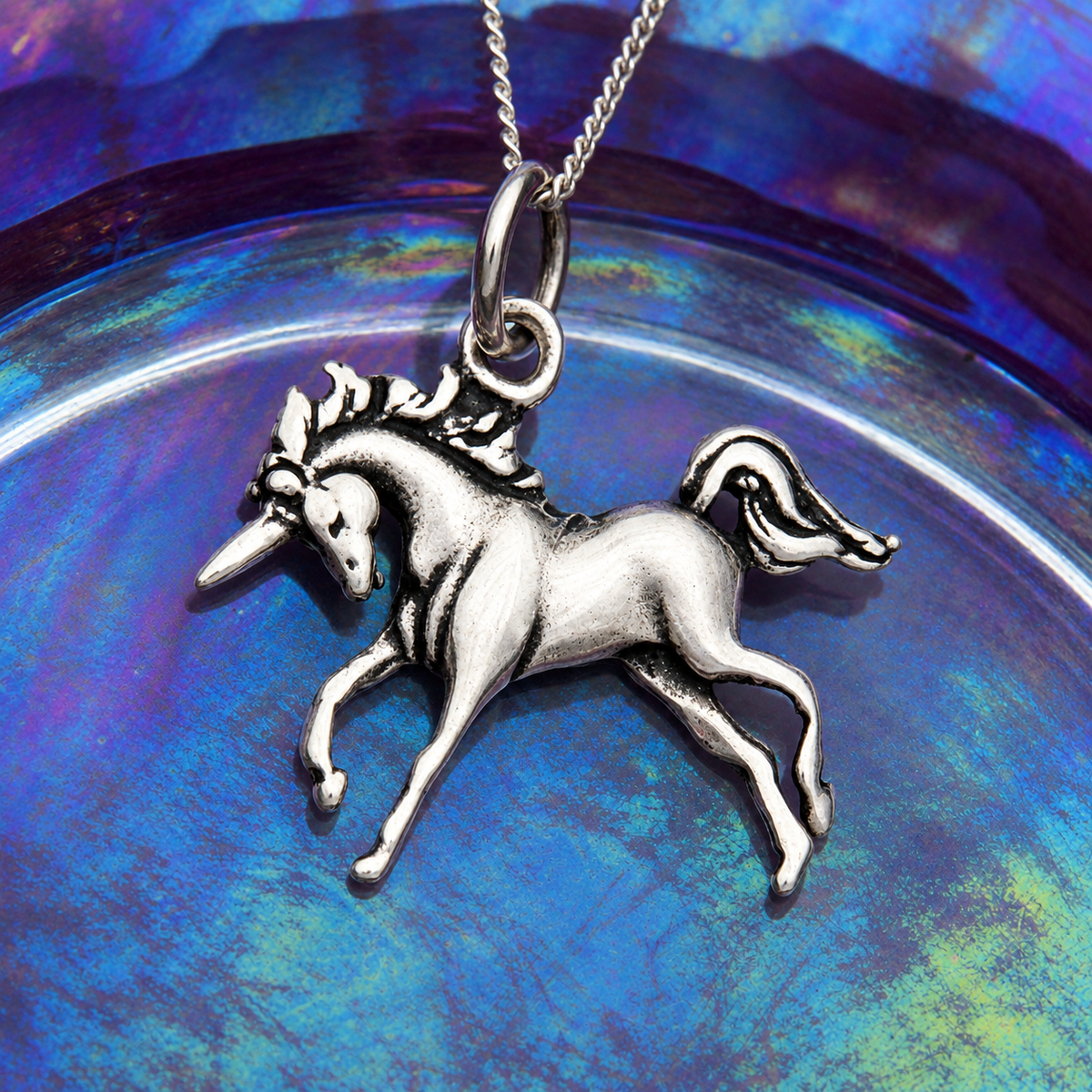 Silver Unicorn Pendant
