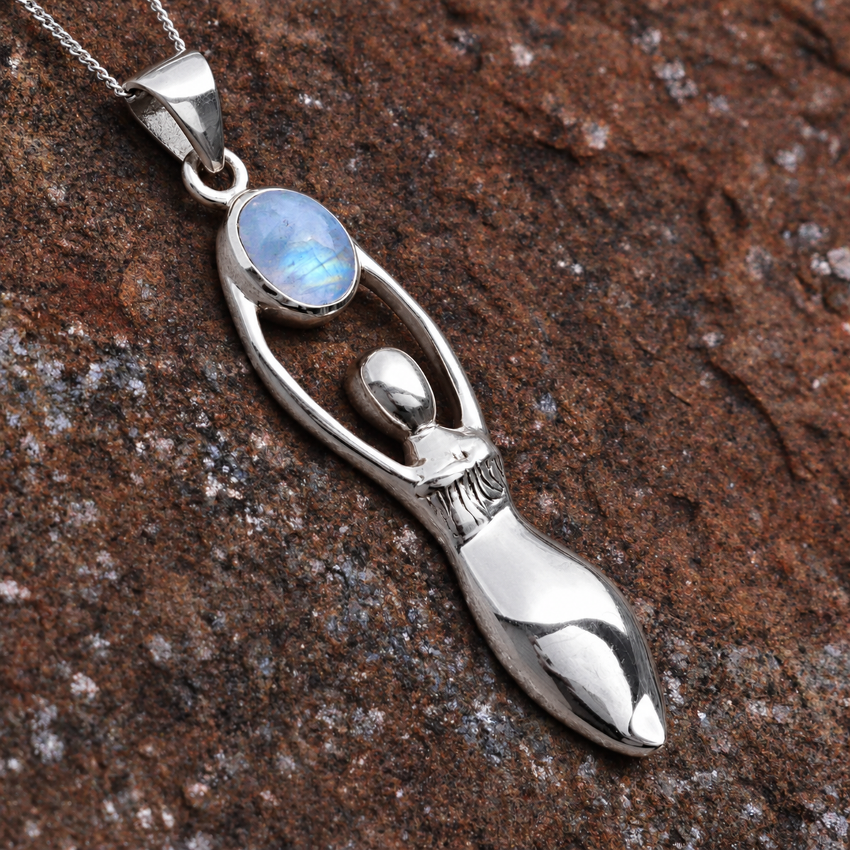 Silver Eternal Goddess Pendant