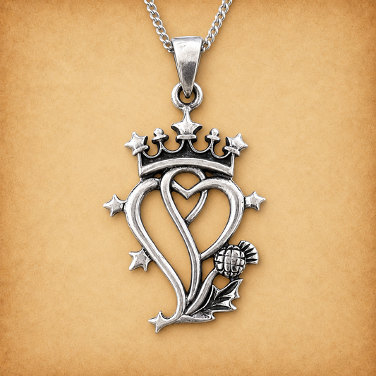 Silver Thistle Luckenbooth Pendant