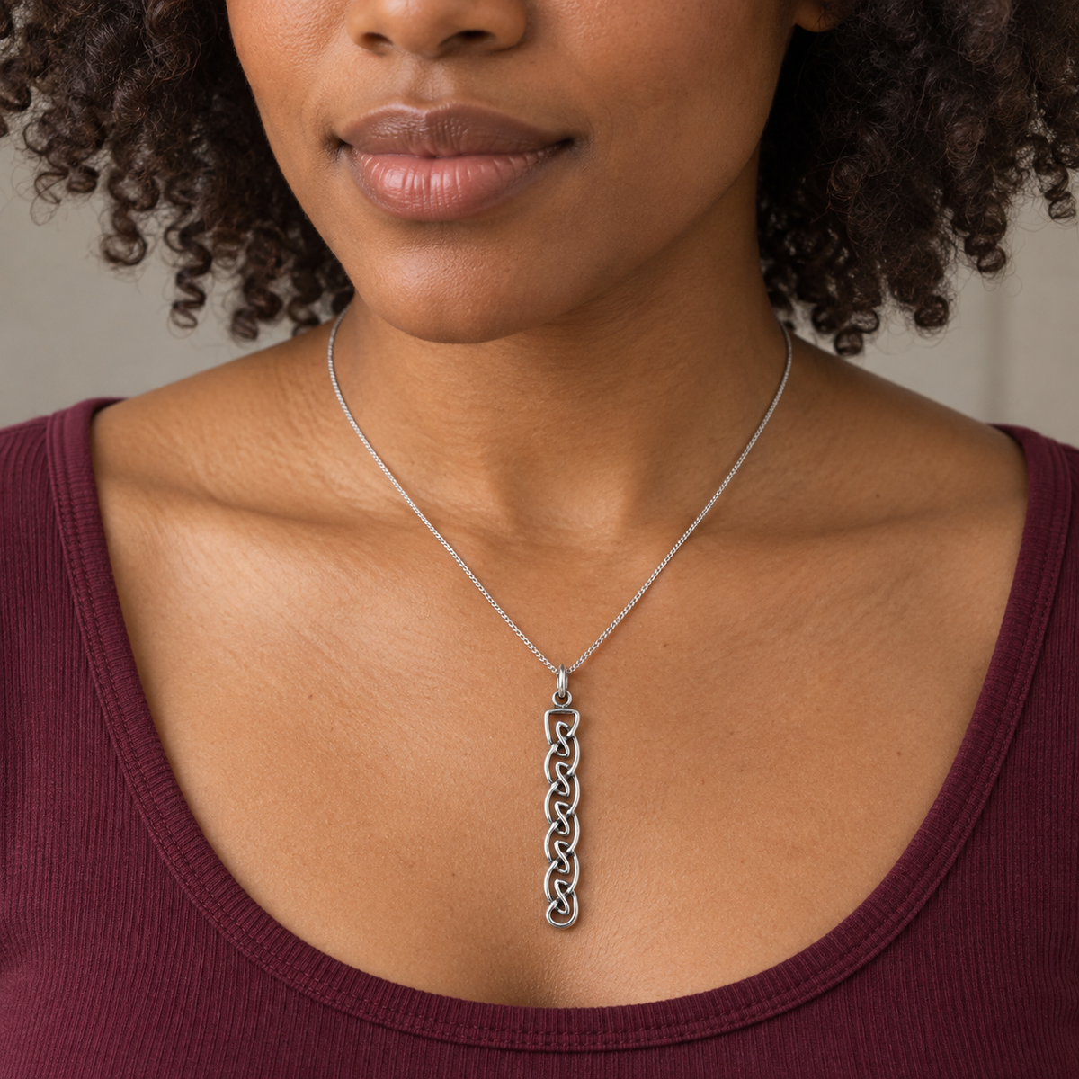 Silver Celtic Braid Pendant