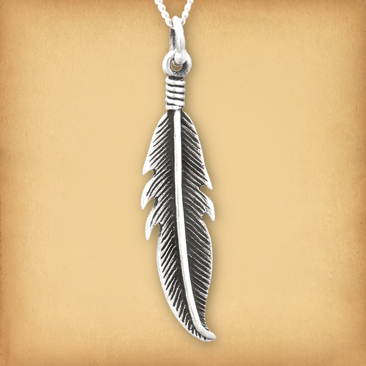 Silver Feather Pendant