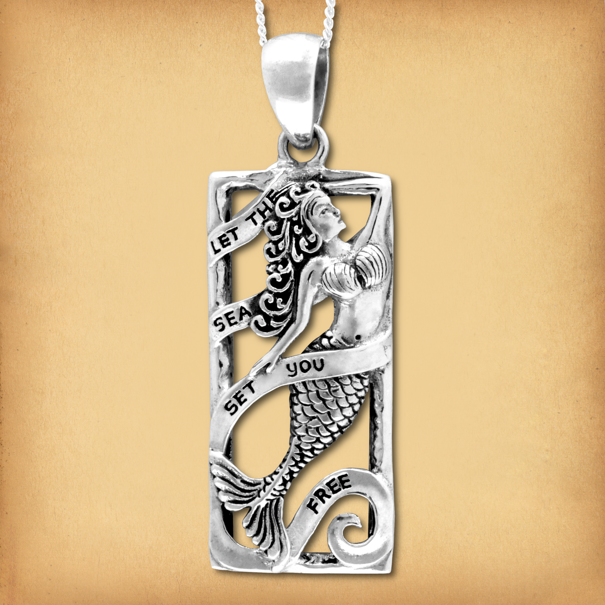 Silver Mermaid Pendant