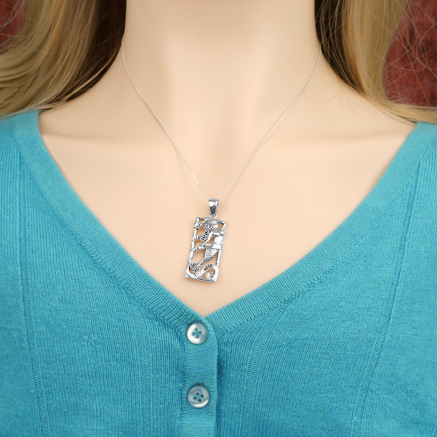 Silver Mermaid Pendant