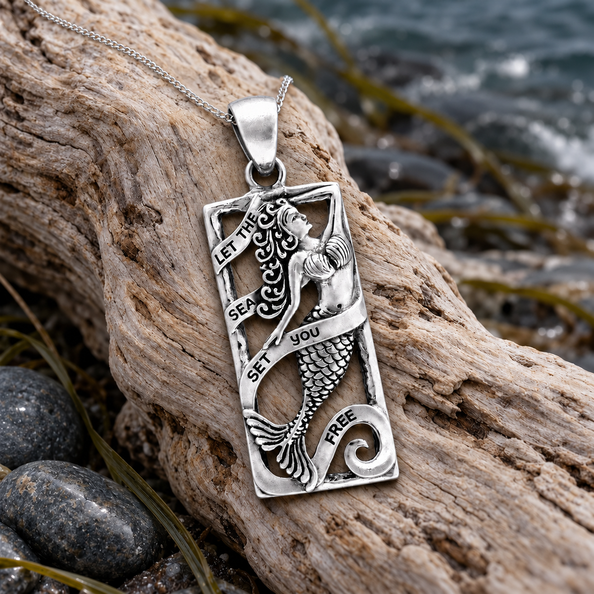 Silver Mermaid Pendant