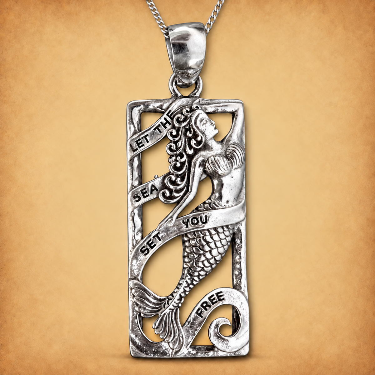 Silver Mermaid Pendant