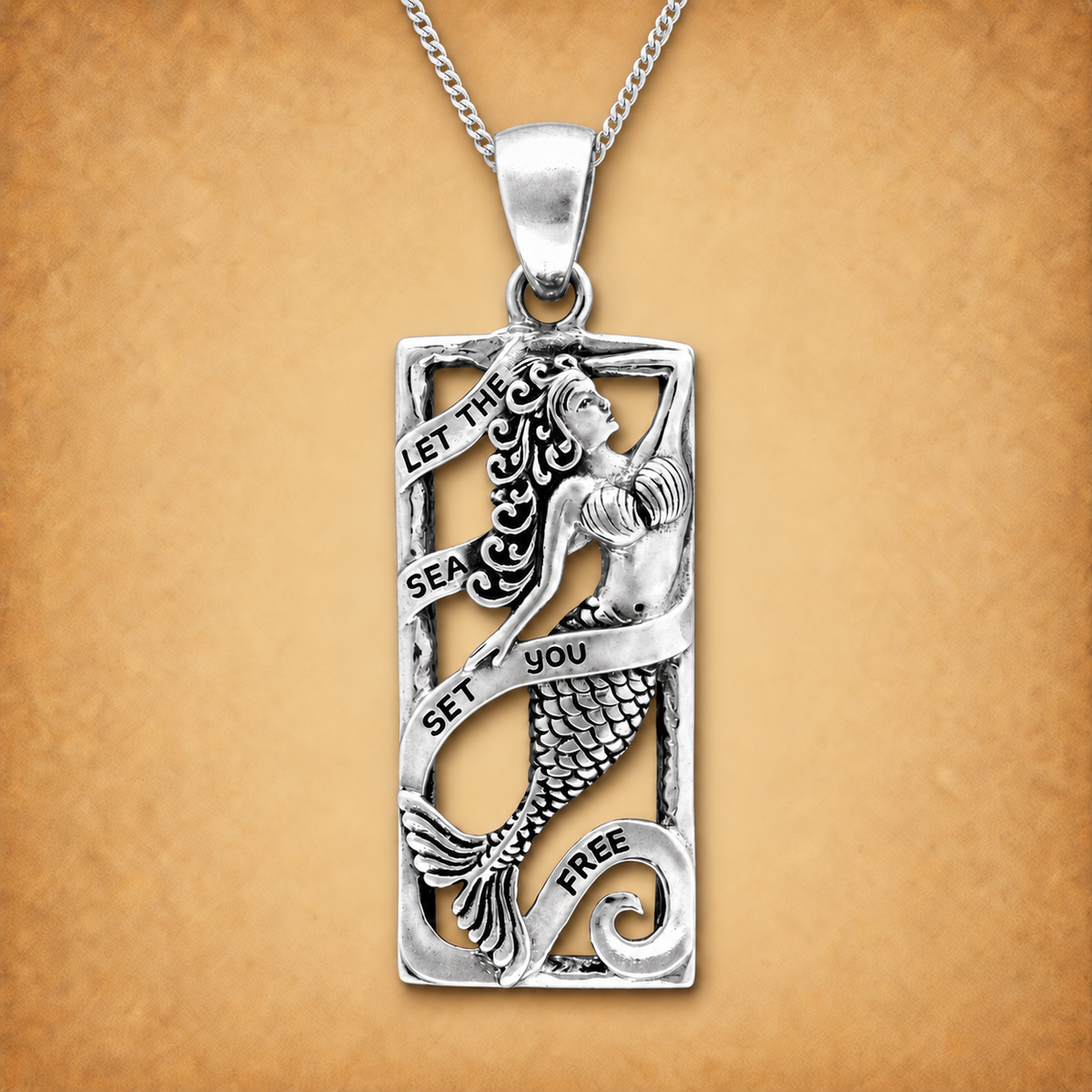 Silver Mermaid Pendant